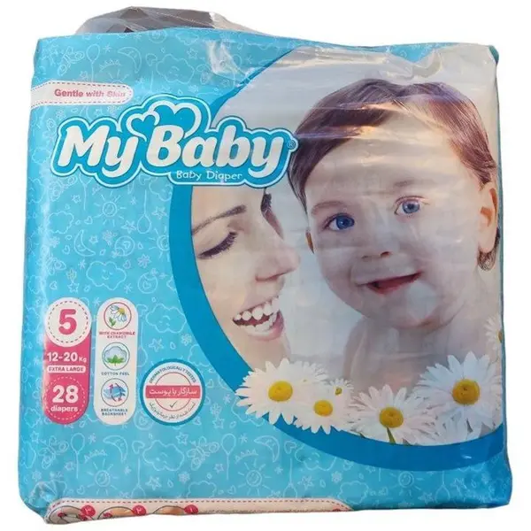 پوشک کودک مای بیبی مدل Max Care سایز 5 تعداد 28 عددی - 4