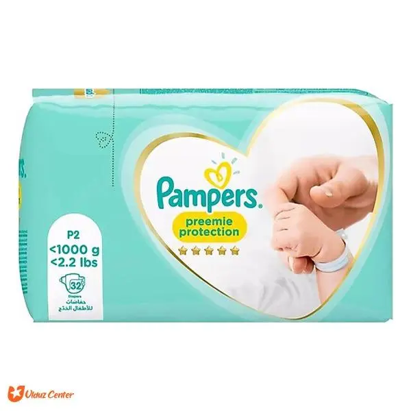 پوشک بچه پمپرز مدل Preemie protection سایز 0 بسته 32 عددی - 4