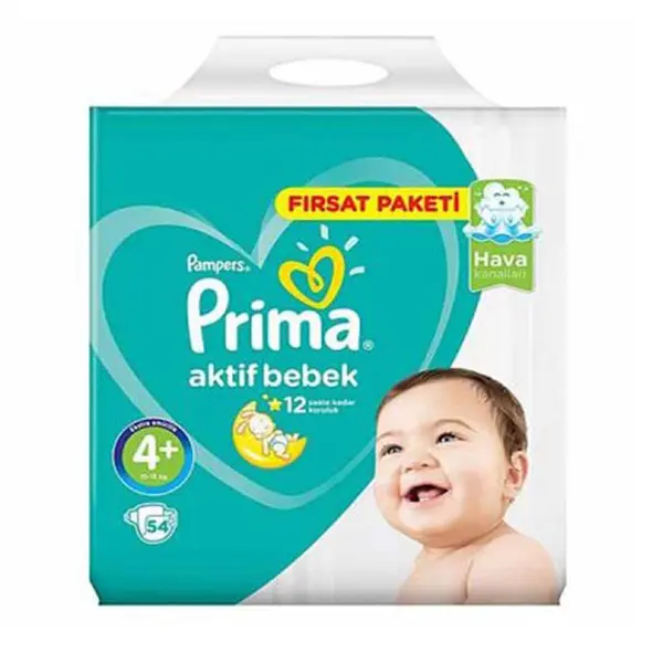 پوشک پمپرز مدل Prima سایز 4 بسته 54 عددی - 2