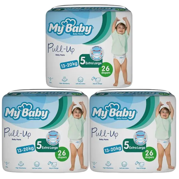 پوشک شورتی اقتصادی سری Pull Up سایز 5 مای بیبی - 26 عددی - 4