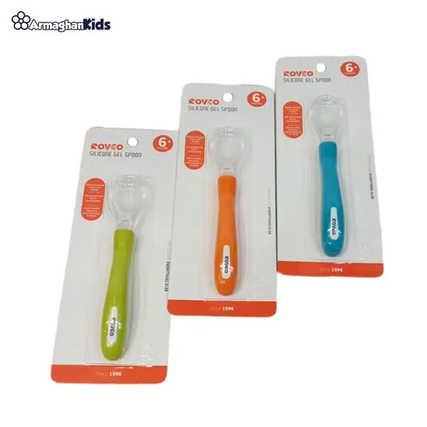 قاشق سیلیکونی غذاخوری کودک رووکو Rovco - 2