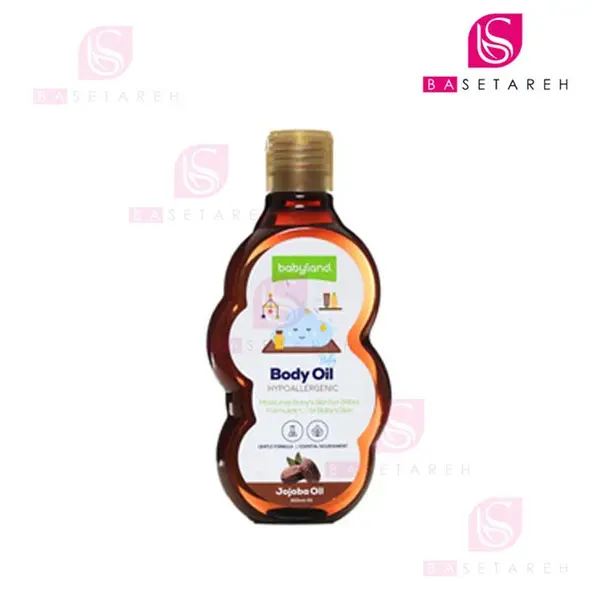 روغن ماساژ بدن بچه حاوی روغن جوجوبا بی بی لند 200 میلی لیتر - 4