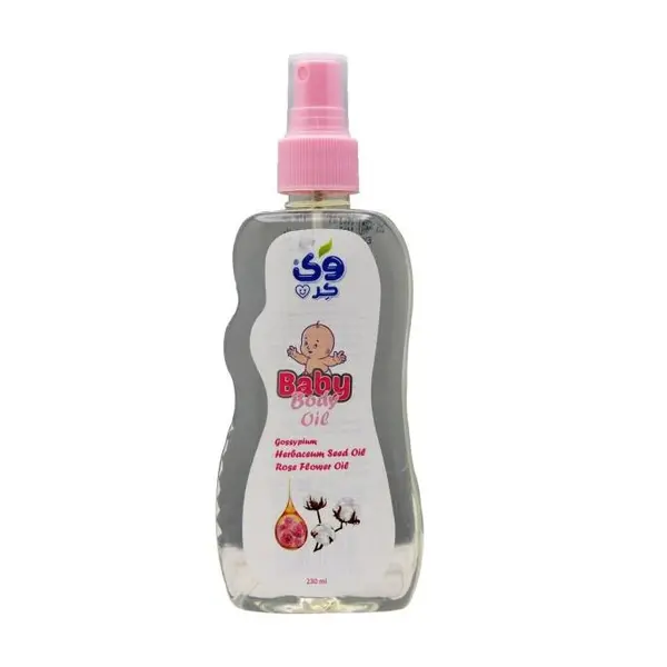 وی کر روغن بدن کودک دارای روغن پنبه دانه و روغن گل رز 230 میل - 3