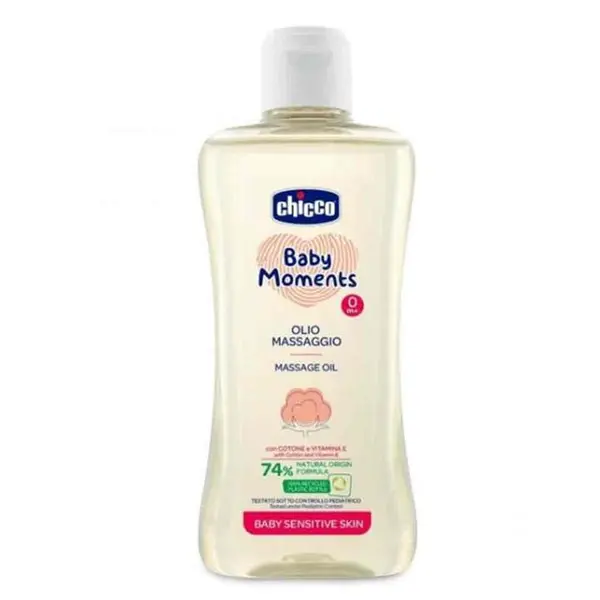روغن ماساژ کودک چیکو مدل Sensitive Skin 74 حجم 200 میلی لیتر - 3