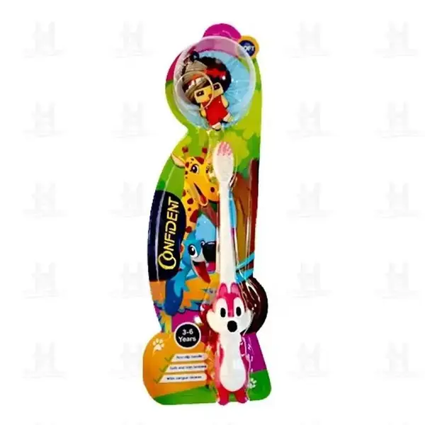 مسواک کودک 3 تا 6 سال مدل هپی اسکوئرل کانفیدنت - 3