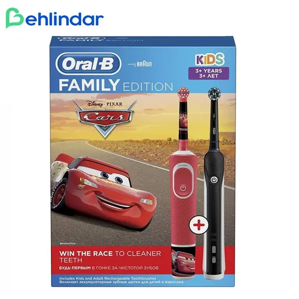 مسواک برقی اورال بی دوقلو Cars مدل FAMILY EDITION - 3