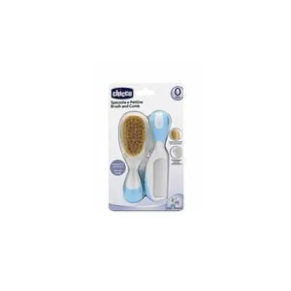 ست برس و شانه نوزاد چیکو مدل natural کد 2021