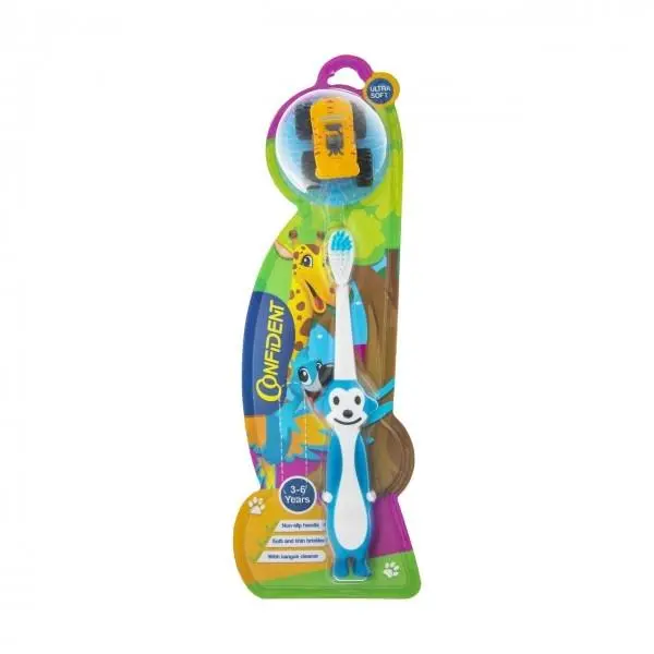 مسواک کودک کانفیدنت مدل Tiny Monkey با برس نرم - 6