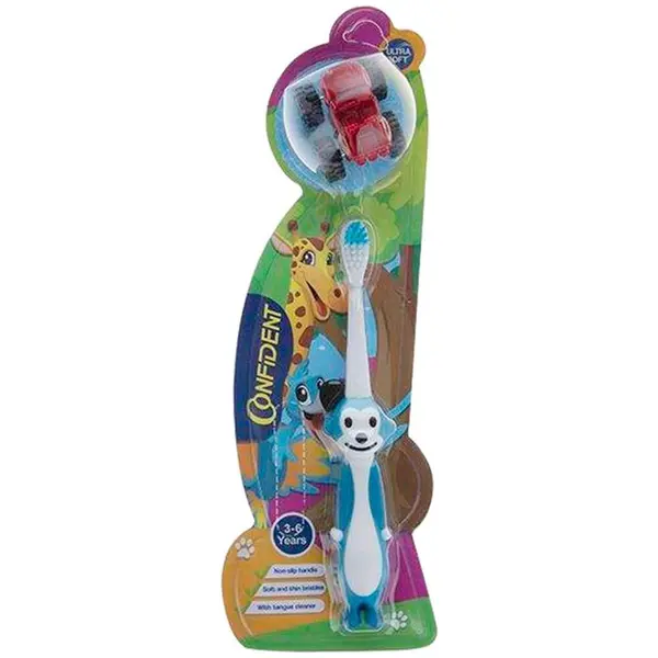 مسواک کودک کانفیدنت مدل Tiny Monkey با برس نرم