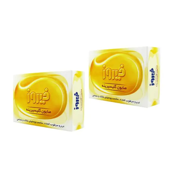 صابون بچه گلیسیرینه فیروز مدل 02 وزن 75 گرم مجموعه 2 عددی - 3