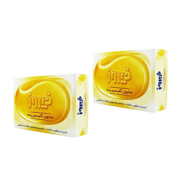 صابون بچه گلیسیرینه فیروز مدل 02 وزن 75 گرم مجموعه 2 عددی - 2