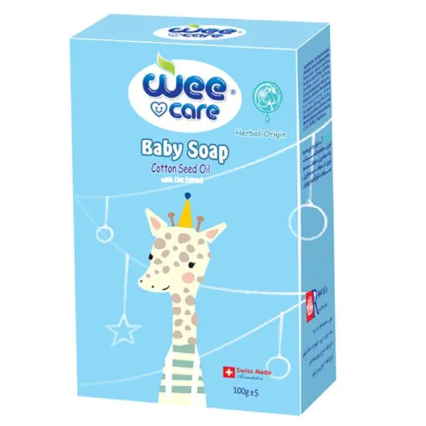 صابون بچه وی کر مدل جو و روغن پنبه دانه وزن 100 گرم