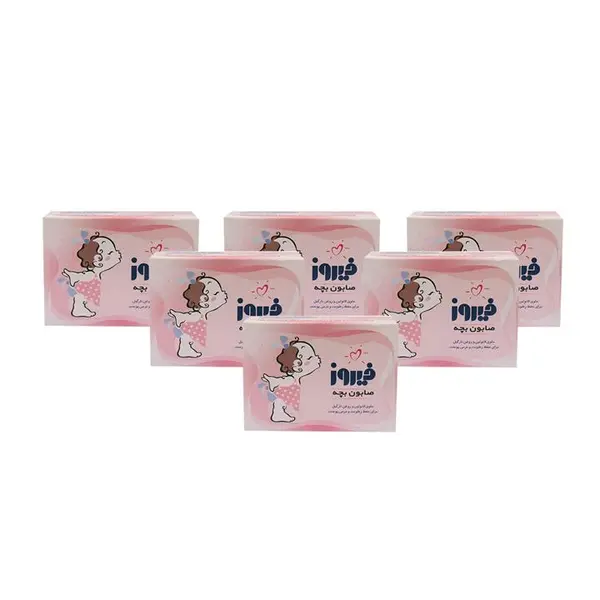 صابون بچه حاوی روغن نارگیل فیروز 100 گرم - 5