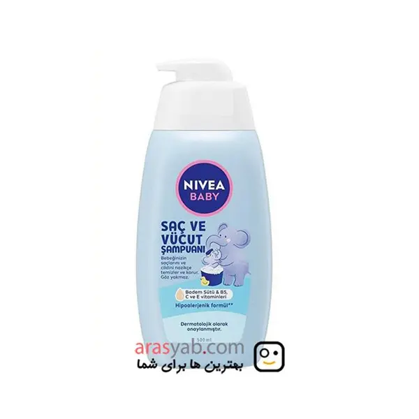 شامپو بچه سر و بدن نیوا 2 در 1 مدل protect and cares حجم 500 میلی - 2