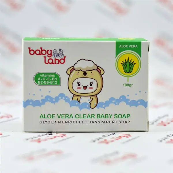 صابون بچه بی بی لند Baby Land حاوی عصاره آلوئه‌ورا وزن 100 گرم - 4
