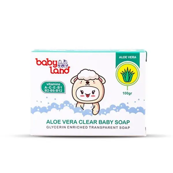 صابون بچه بی بی لند Baby Land حاوی عصاره آلوئه‌ورا وزن 100 گرم - 2