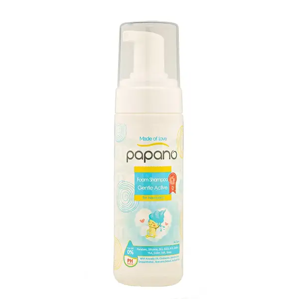 شامپو فوم نوزاد پاپانو مدل  foam shampoo حجم 150 میلی لیتر - 3
