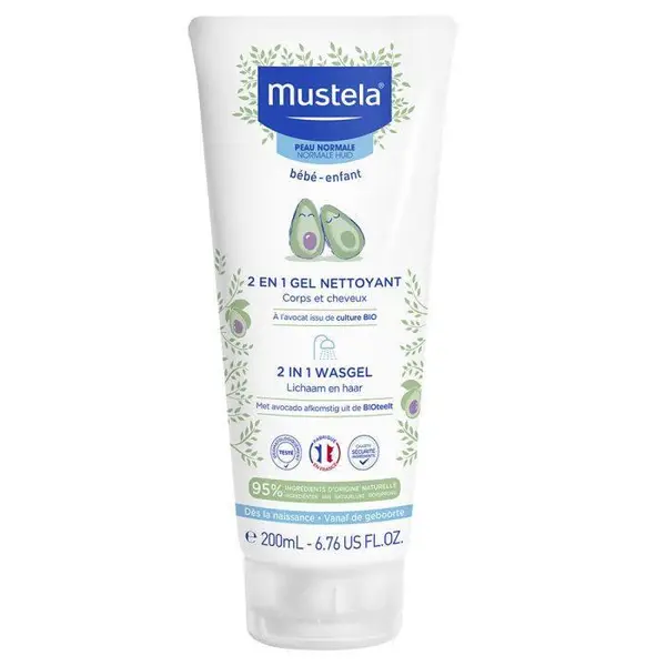 شامپو سر و بدن کودک موستلا مدل gel nettoyant حجم 200 میلی لیتر - 2
