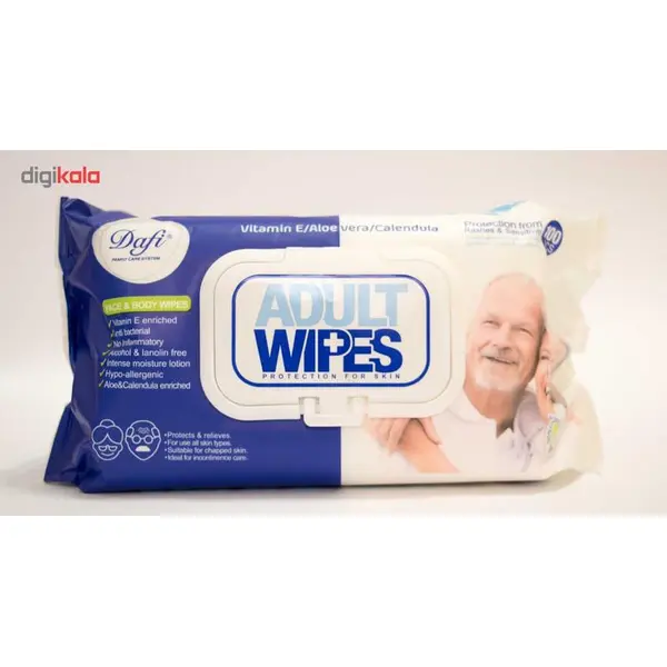 دستمال مرطوب کودک دافی کد 005 بسته 100عددی - 6