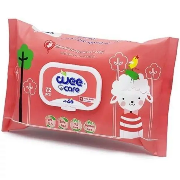 دستمال مرطوب کودک وی کر کد335 بسته  72 عددی - 3