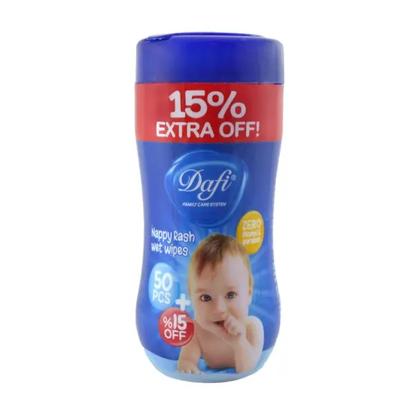 دستمال مرطوب کودک دافی استوانه ای 50 عددی - 4