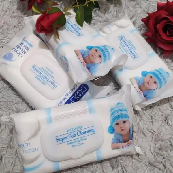 دستمال مرطوب کودک 60 عددی دلفین  Dolfin - 3