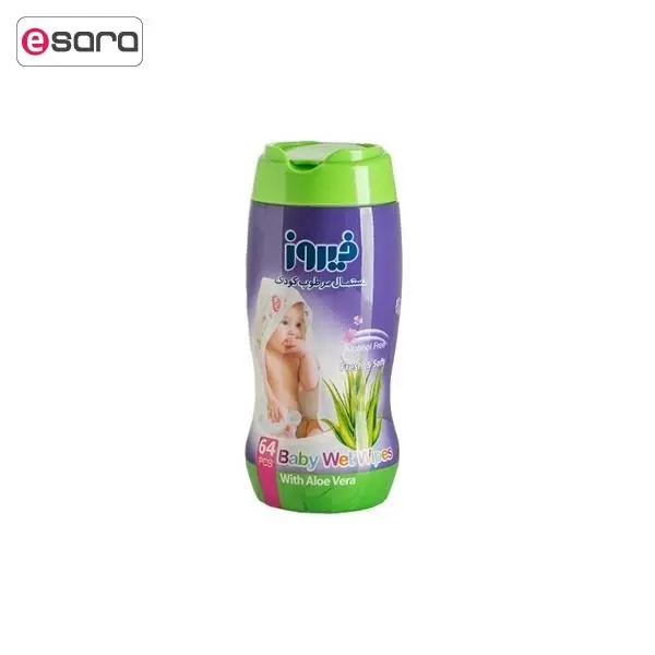 دستمال مرطوب کودک فیروز 64 عددی - 5