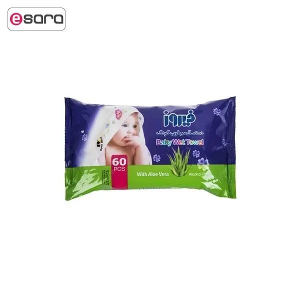 دستمال مرطوب کودک فیروز 64 عددی - 6