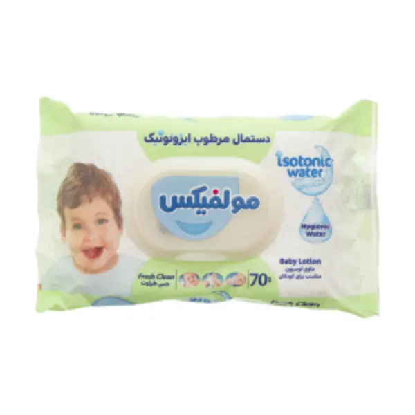 دستمال مرطوب کودک ایزوتونیک مولفیکس 70 عددی - 2