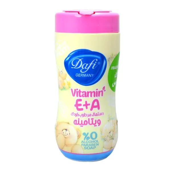 دستمال مرطوب کودک فاقد اسانس استوانه ای 70 عددی دافی - 4