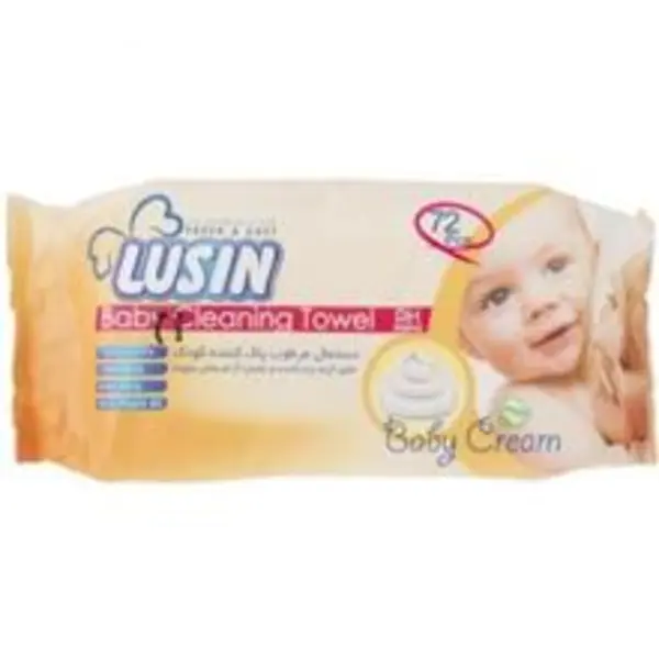 دستمال کودک کرم‌دار (طرح کلاسیک) 72 عددی لوسین - 2