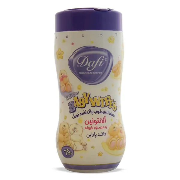 دستمال مرطوب کودک دافی مدل Allantoin بسته 70 عددی - 3