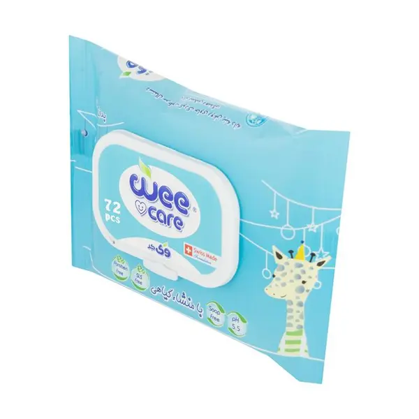 دستمال مرطوب کودک وی کر مدل Cotton  Almond Oil بسته 72 عددی مجموعه 2 عددی - 6