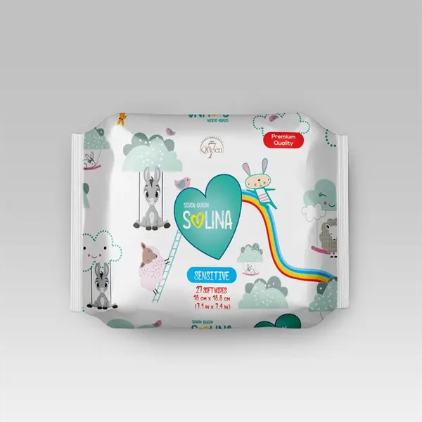 دستمال مرطوب کودک سون کوئین مدل Premium Quality بسته 27 عددی - 2