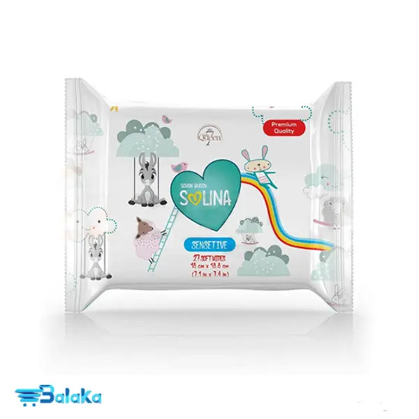 دستمال مرطوب کودک سون کوئین مدل Premium Quality بسته 27 عددی