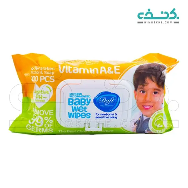 دستمال مرطوب کودک دافی مدل Sensitive بسته ۱۰۰ عددی - 4