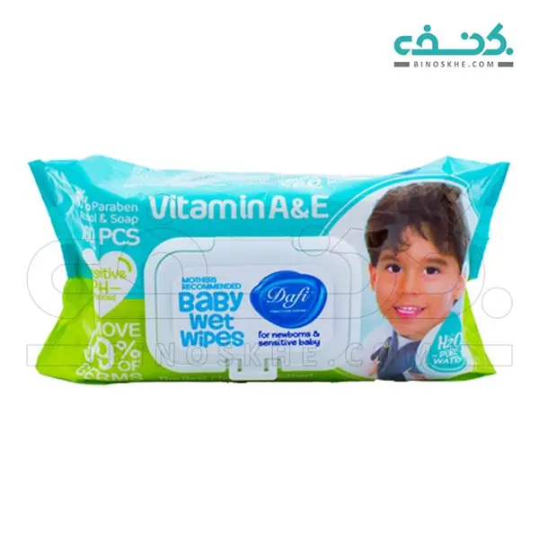 دستمال مرطوب کودک دافی مدل Sensitive بسته ۱۰۰ عددی - 5