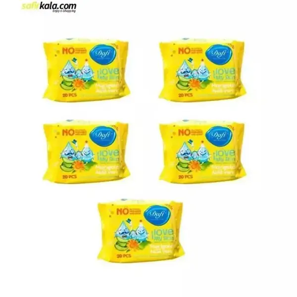 دستمال مرطوب کودک دافی مدل Sensitive بسته 20 عددی - 5