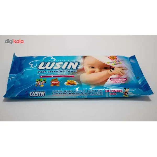 دستمال مرطوب کودک لوسین مدل Sensitive بسته 24 عددی - 2