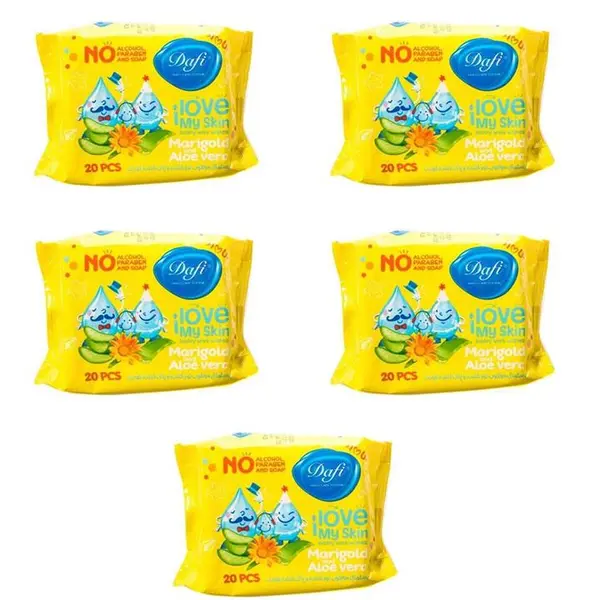 دستمال مرطوب کودک دافی مدل Sensitive بسته 20 عددی - 3