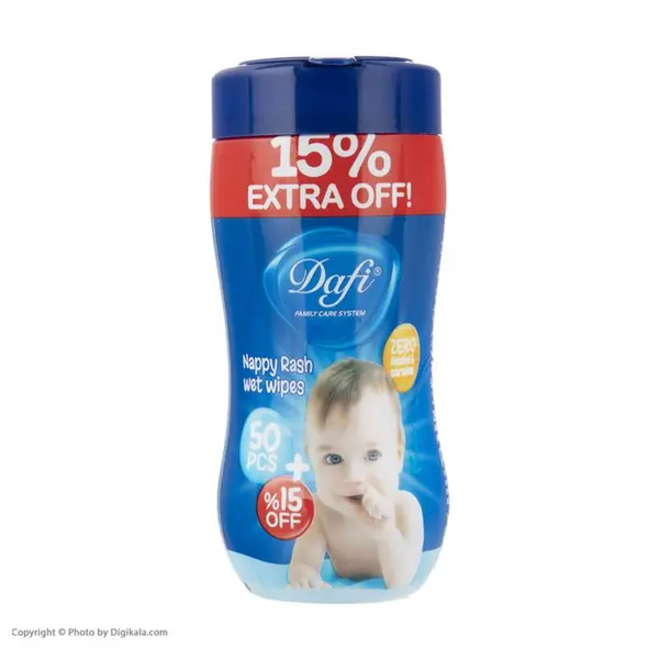 دستمال مرطوب کودک دافی مدل Sensitive بسته 60 عددی - 5