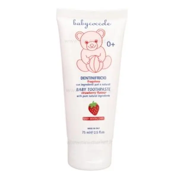 خمیر دندان کودک بیبی کوکول مدل strawberry حجم 75 میلی لیتر