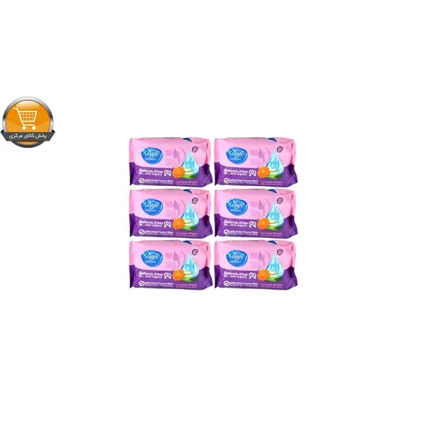 دستمال مرطوب کودک دافی مدل Vit2 مجموعه 6 عددی - 5