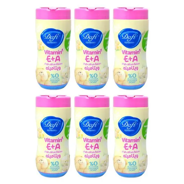 دستمال مرطوب کودک دافی مدل Vit2 مجموعه 6 عددی - 2