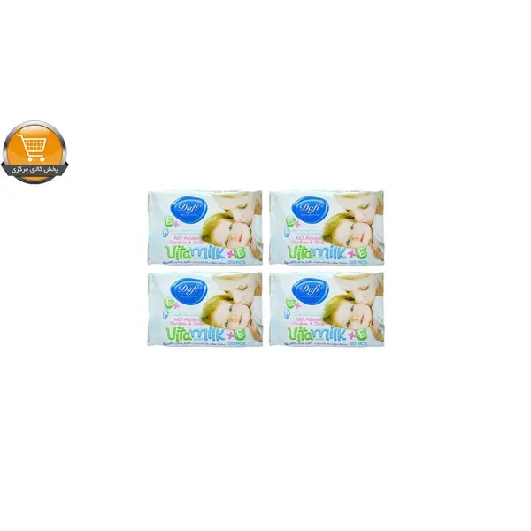 دستمال مرطوب کودک دافی مدل vita milk مجموعه 4 عددی - 5