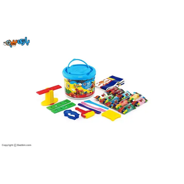 خمیر سطلی 10 رنگ DVD دار آریا - 5