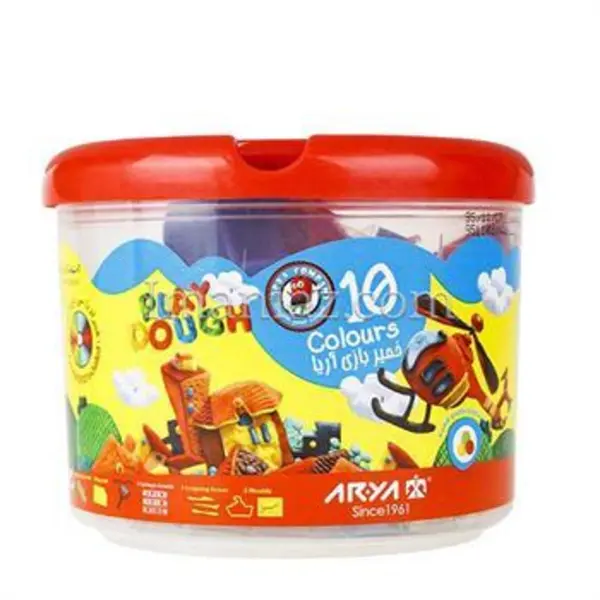 خمیر سطلی 10 رنگ DVD دار آریا - 3