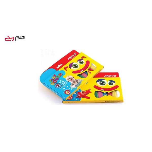 خمیر بازی 12 رنگ آریا مقوایی - 5
