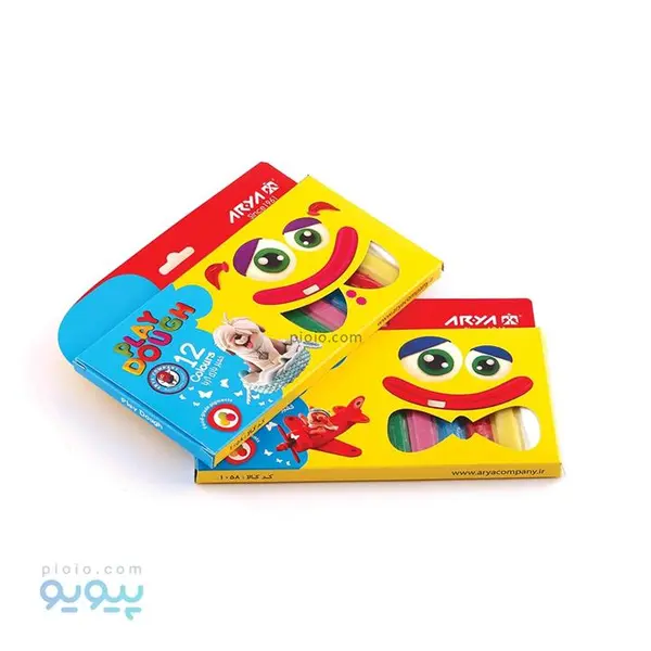 خمیر بازی 12 رنگ آریا مقوایی - 5