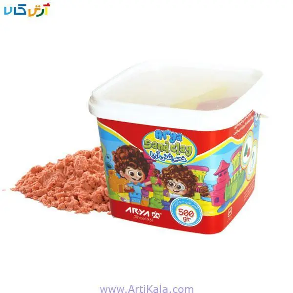 خمیر بازی شنی نیم کیلویی آریا 500 گرمی مدل 1088 - 6
